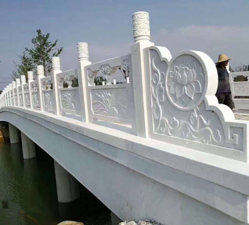 芝麻灰桥栏杆厂家 花岗岩石材源头生产工厂