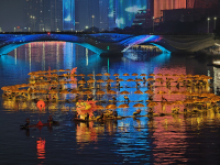 北京：非遗金龙巡游首次“游”进通州大运河